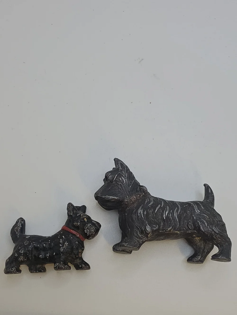 Vintage Scottie Terrier Dog Figurines - Set of 2